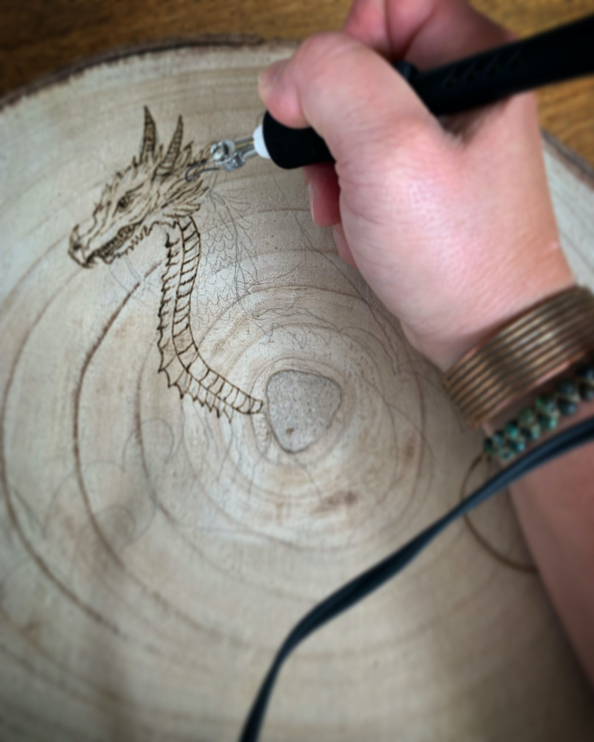 Pyrografie Draakstart