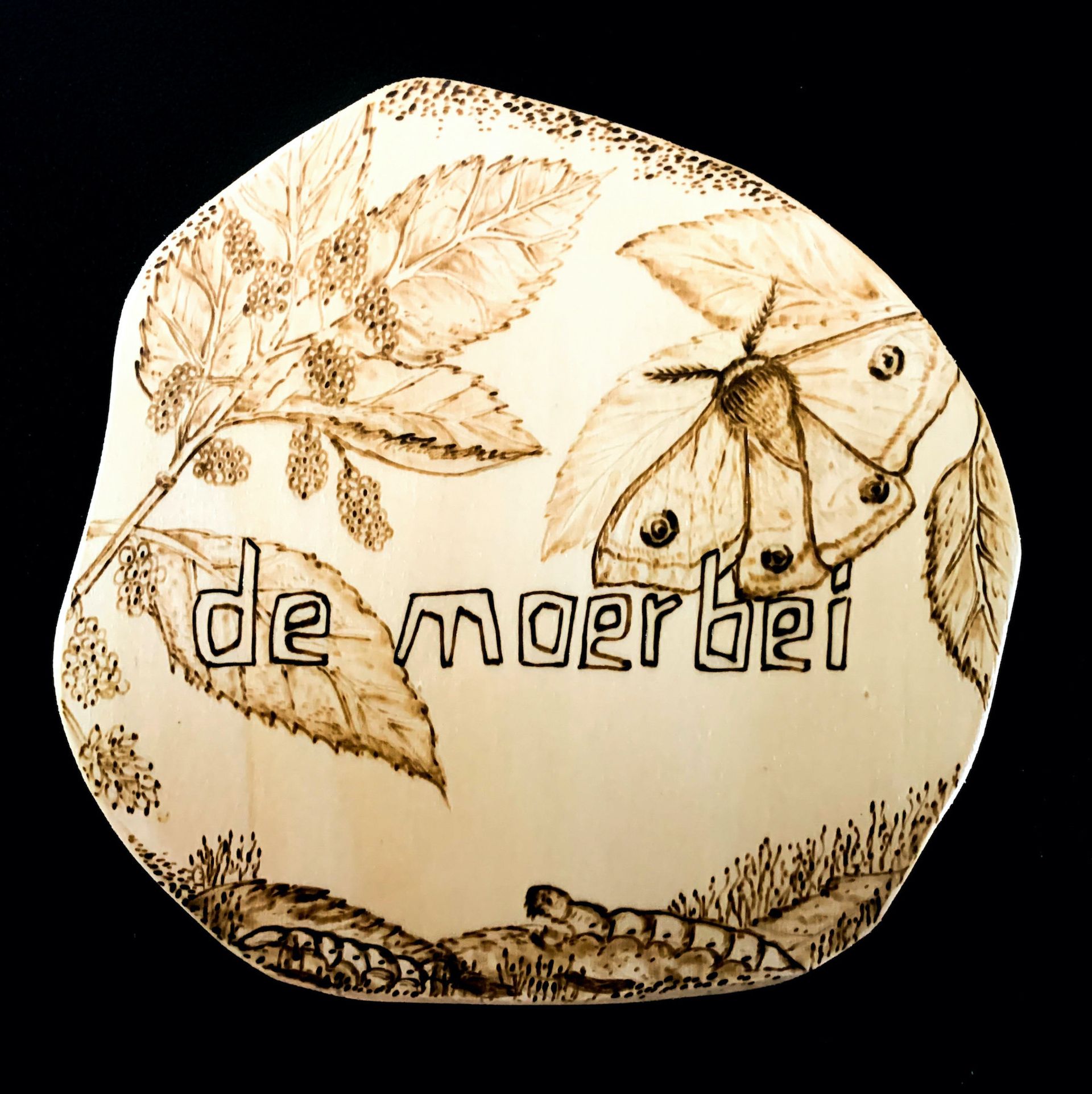 Pyrografie Moerbei